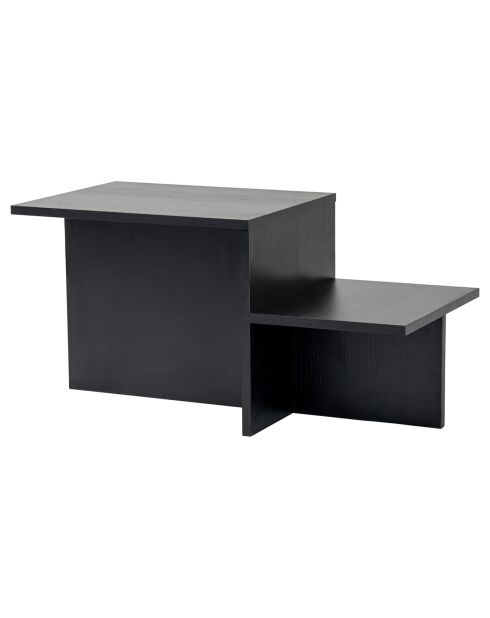 Table basse Harmony bois noir - 80x40x40 cm
