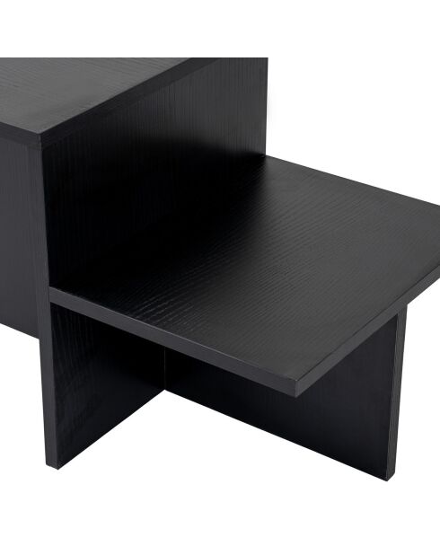 Table basse Harmony bois noir - 80x40x40 cm
