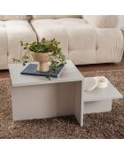 Table basse Harmony grise - 80x40x40 cm