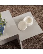 Table basse Harmony grise - 80x40x40 cm