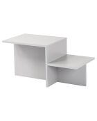 Table basse Harmony grise - 80x40x40 cm