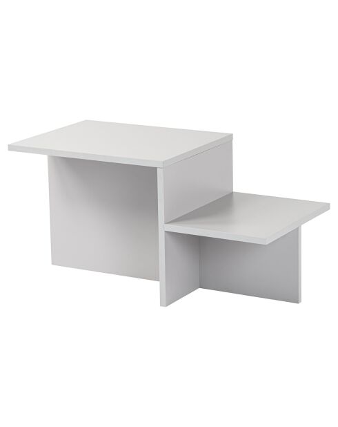 Table basse Harmony grise - 80x40x40 cm