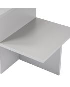 Table basse Harmony grise - 80x40x40 cm