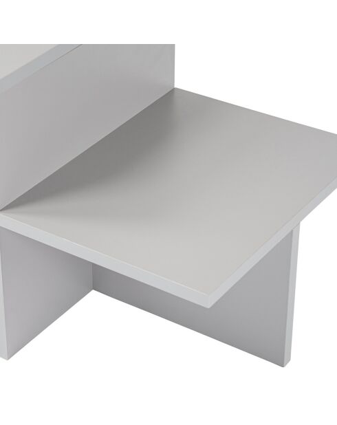Table basse Harmony grise - 80x40x40 cm