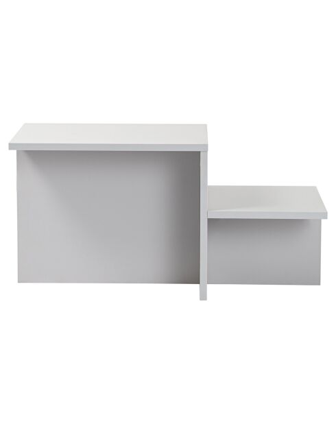 Table basse Harmony grise - 80x40x40 cm