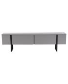 Meuble TV Serenity gris/noir - 180x50x29.5 cm