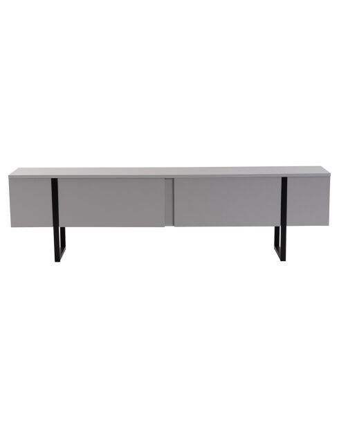Meuble TV Serenity gris/noir - 180x50x29.5 cm