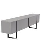 Meuble TV Serenity gris/noir - 180x50x29.5 cm