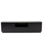 Meuble TV Vanguard bois noir - 160x42x29.5 cm
