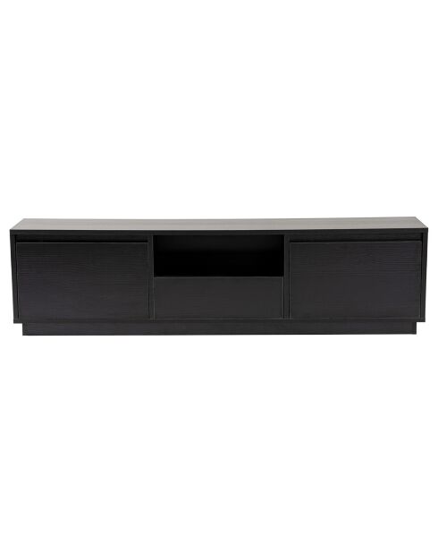 Meuble TV Vanguard bois noir - 160x42x29.5 cm