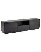 Meuble TV Vanguard bois noir - 160x42x29.5 cm