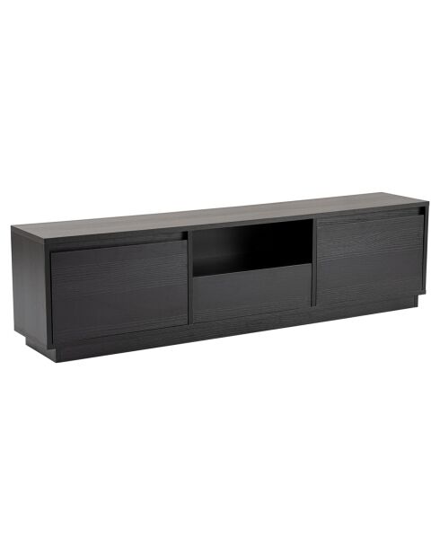 Meuble TV Vanguard bois noir - 160x42x29.5 cm