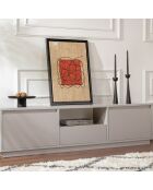 Meuble TV Vanguard gris - 160x42x29.5 cm