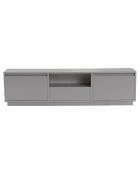 Meuble TV Vanguard gris - 160x42x29.5 cm