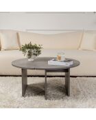 Table basse Moira gris béton - Ø90x41 cm