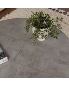 Table basse Moira gris béton - Ø90x41 cm