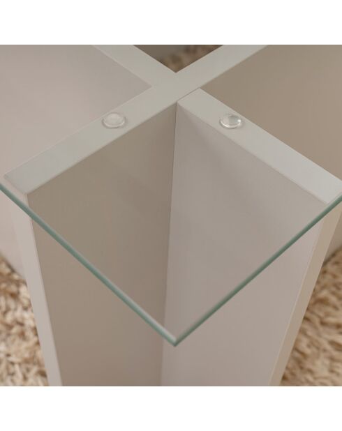 Table basse Vetrino grise - 105x40x65 cm