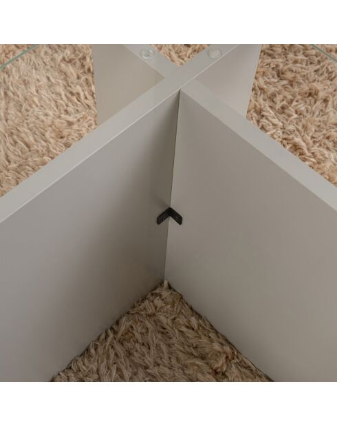 Table basse Vetrino grise - 105x40x65 cm
