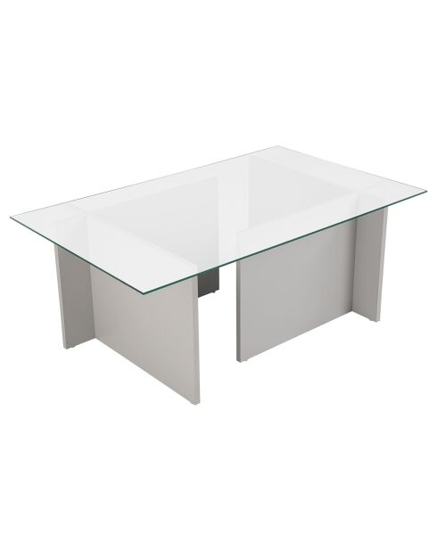 Table basse Vetrino grise - 105x40x65 cm
