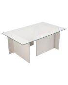 Table basse Vetrino bois blanc - 105x40x65 cm