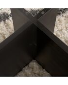 Table basse Flavio bois noir - 105x30x65 cm