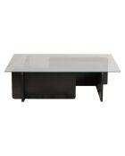 Table basse Flavio bois noir - 105x30x65 cm