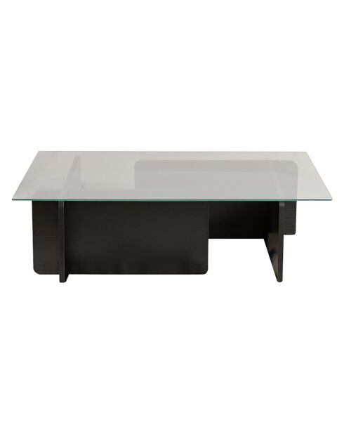 Table basse Flavio bois noir - 105x30x65 cm