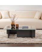 Table basse Flavio anthracite - 105x30x65 cm