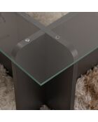 Table basse Flavio anthracite - 105x30x65 cm