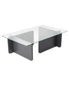 Table basse Flavio anthracite - 105x30x65 cm