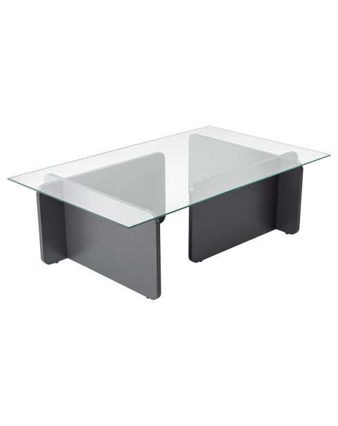 Table basse Flavio anthracite - 105x30x65 cm
