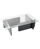 Table basse Flavio anthracite - 105x30x65 cm