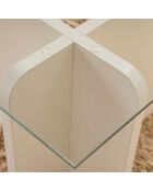 Table basse Flavio bois blanc - 105x30x65 cm