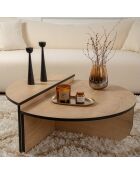 Table basse Orion chêne miel/noir