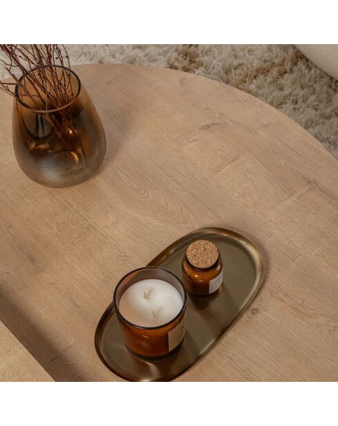 Table basse Orion chêne miel/noir