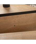 Table basse Orion chêne miel/noir
