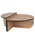 Table basse Orion chêne miel/noir