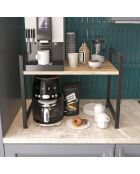 Etagère de cuisine Malta pin atlantique/noir - 53x41x35 cm