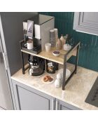 Etagère de cuisine Malta pin atlantique/noir - 53x41x35 cm