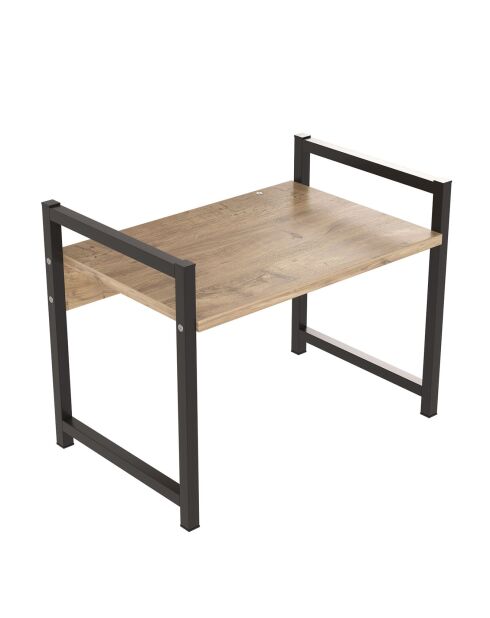 Etagère de cuisine Malta pin atlantique/noir - 53x41x35 cm