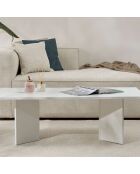 Table basse Sabin blanche - 119x40x60 cm