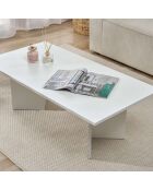 Table basse Sabin blanche - 119x40x60 cm