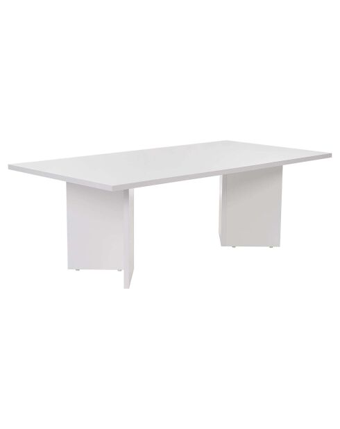 Table basse Sabin blanche - 119x40x60 cm