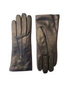 Gants en Cuir d'Agneau doublés Laine Valmy noirs