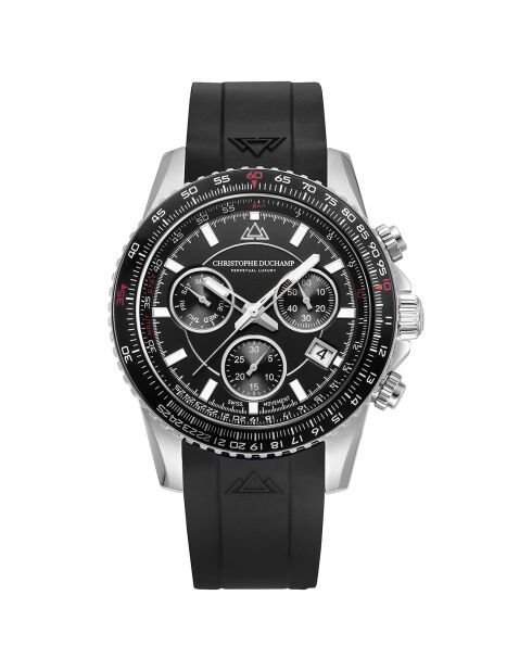 Montre Homme Quartz en Caoutchouc Velocite V2 noire