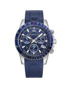 Montre Homme Quartz en Caoutchouc Velocite V2 bleue