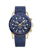 Montre Homme Quartz en Caoutchouc Velocite V2 bleue