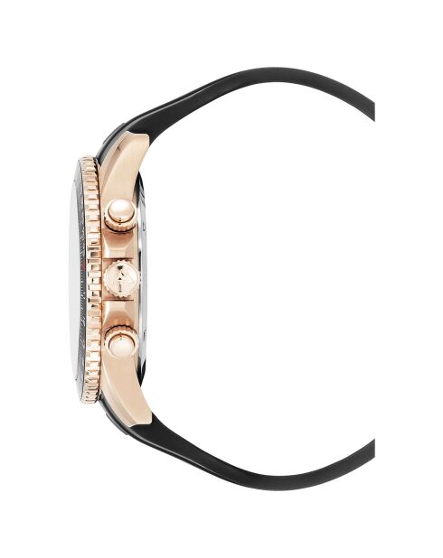 Montre Homme Quartz en Caoutchouc Velocite V2 noire