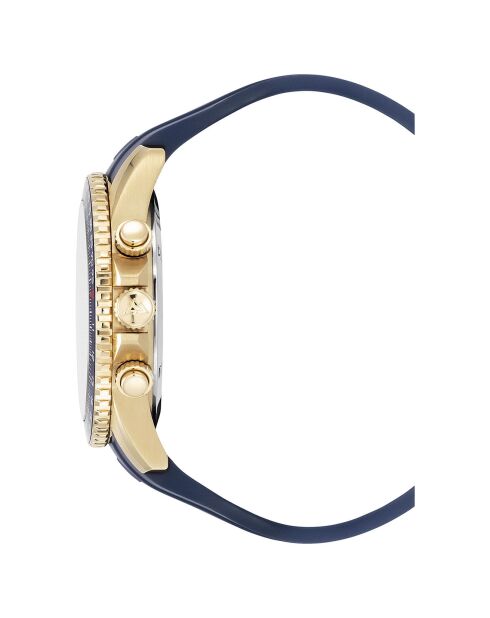 Montre Homme Quartz en Caoutchouc Velocite V2 bleue