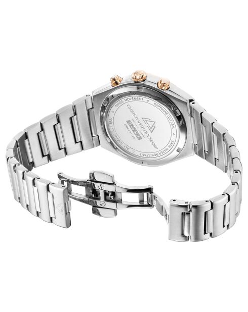 Montre Femme Quartz en Acier D'Orsay argenté/doré rose